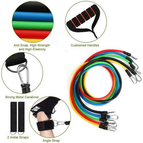 11 Pcs Resistance Bands Set