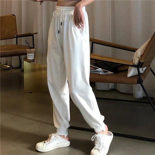 White overalls track pants