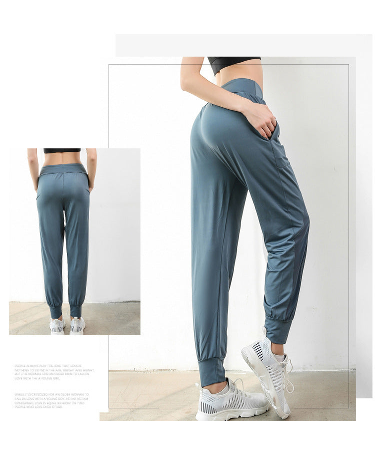 Net gauze track pants