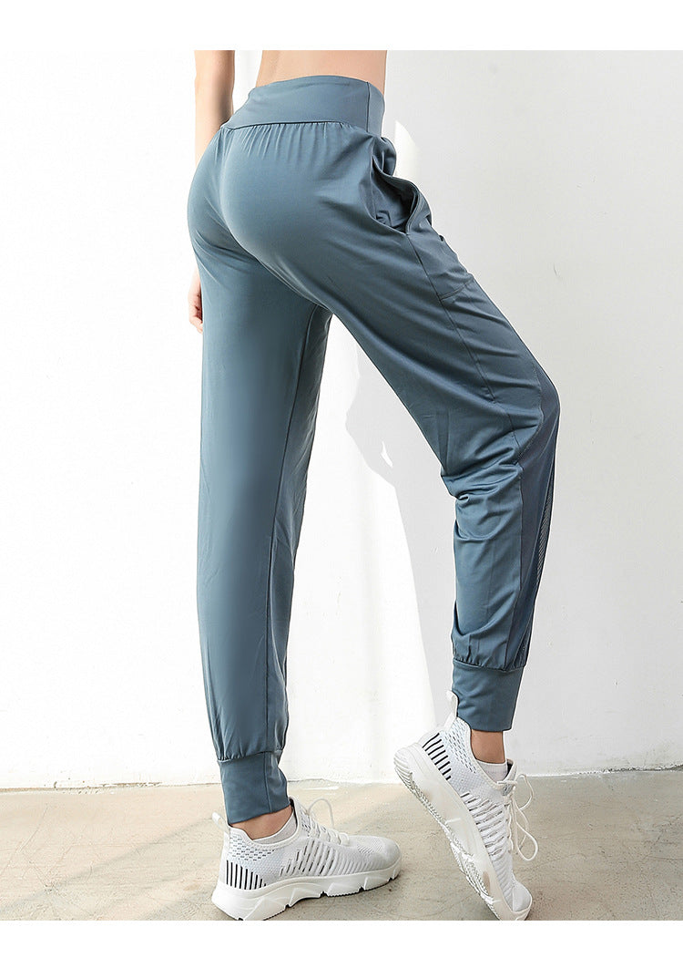 Net gauze track pants