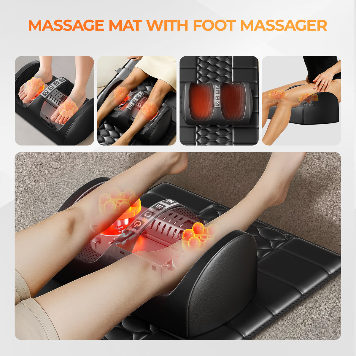 Deep Heat Massage Cushion — 9 Modes, Full Body Relief