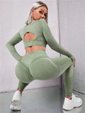 2pcs Yoga Long Sleeve Top and Pants