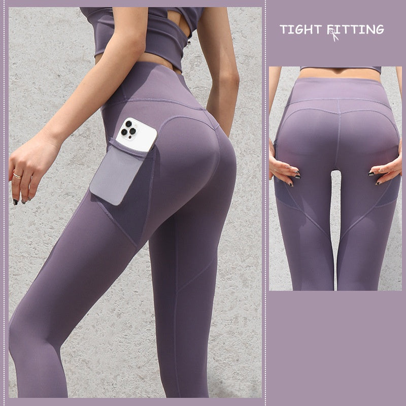 Seamless Push-Up Leggings with Pockets — High Waist