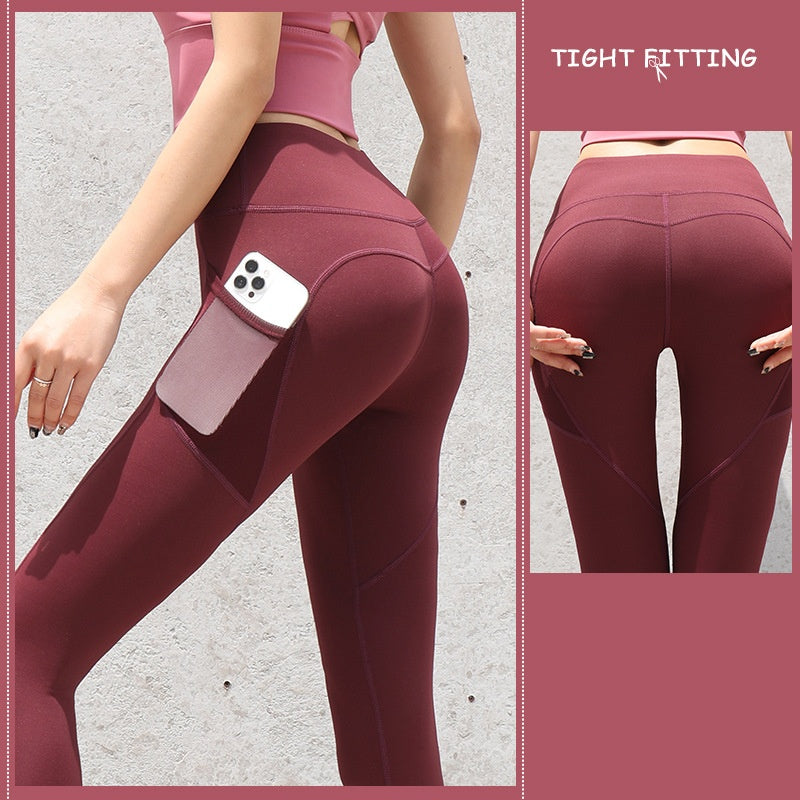 Seamless Push-Up Leggings with Pockets — High Waist