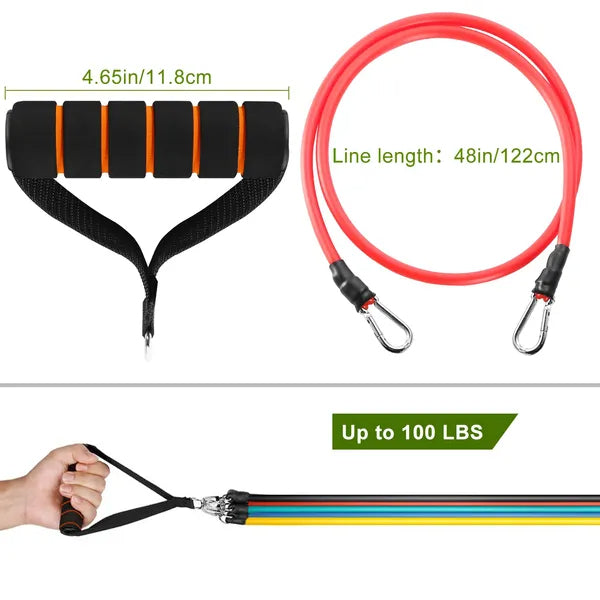 11 Pcs Resistance Bands Set