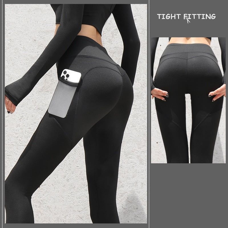 Seamless Push-Up Leggings with Pockets — High Waist